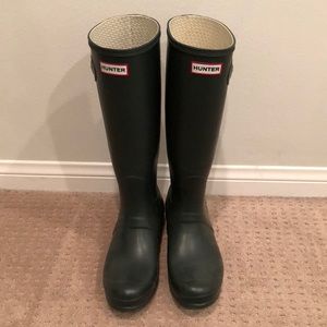 Dark Green Tall Hunter Boots (WMS 10)